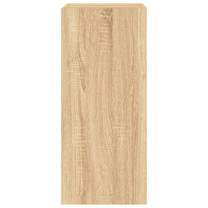 Meubles TV muraux lumières LED 2 pcs chêne sonoma 30,5x35x70 cm – Image 7