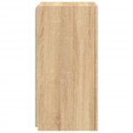 Meubles TV muraux lumières LED 2 pcs chêne sonoma 30,5x35x70 cm – Image 8