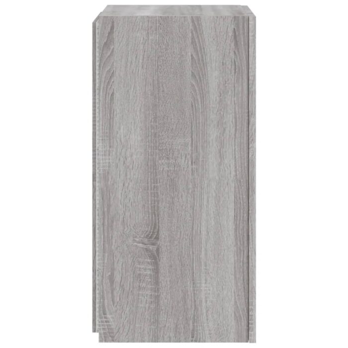 Meuble TV mural avec lumières LED sonoma gris 30,5x35x70 cm – Image 8