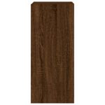 Meuble TV mural avec lumières LED chêne marron 30,5x35x70 cm – Image 7