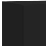 Meuble TV mural avec lumières LED noir 40,5x35x40 cm – Image 11