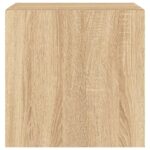 Meubles TV muraux lumières LED 2 pcs chêne sonoma 40,5x35x40 cm – Image 7