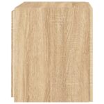 Meubles TV muraux lumières LED 2 pcs chêne sonoma 40,5x35x40 cm – Image 8