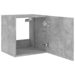 Meubles TV muraux et lumières LED 2pcs gris béton 40,5x35x40 cm – Image 7