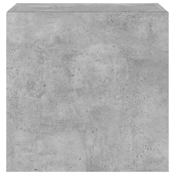 Meubles TV muraux et lumières LED 2pcs gris béton 40,5x35x40 cm – Image 8
