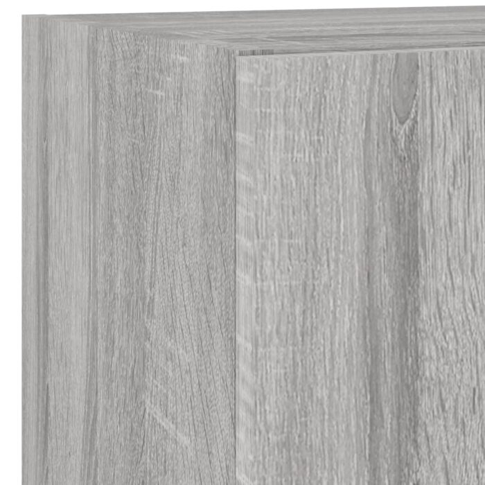 Meuble TV mural avec lumières LED sonoma gris 40,5x35x40 cm – Image 11