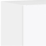 Meuble TV mural avec lumières LED blanc 40,5x35x80 cm – Image 11