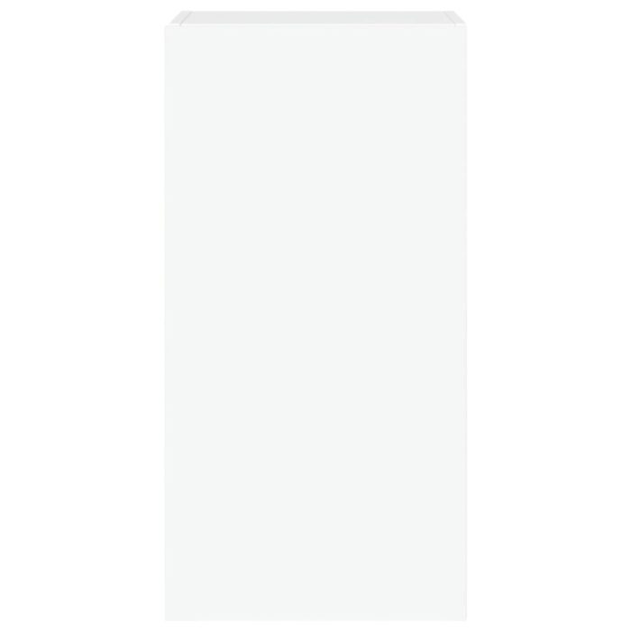 Meuble TV mural avec lumières LED blanc 40,5x35x80 cm – Image 7