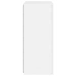 Meuble TV mural avec lumières LED blanc 40,5x35x80 cm – Image 8