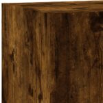 Meuble TV mural avec lumières LED chêne fumé 60x35x31 cm – Image 10