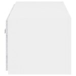 Meuble TV mural avec lumières LED blanc 80x35x31 cm – Image 8