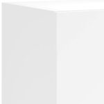 Meubles TV muraux avec lumières LED 2 pcs blanc 80x35x31 cm – Image 10