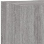 Meubles TV muraux et lumières LED 2pcs sonoma gris 80x35x31 cm – Image 10