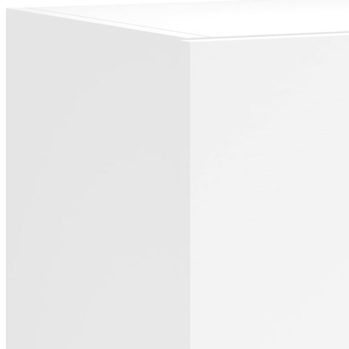 Meuble TV mural avec lumières LED blanc 100x35x31 cm – Image 11