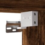 Meuble TV mural avec lumières LED chêne fumé 100x35x31 cm – Image 12