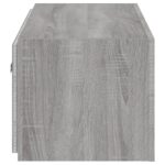 Meuble TV mural avec lumières LED sonoma gris 100x35x31 cm – Image 9