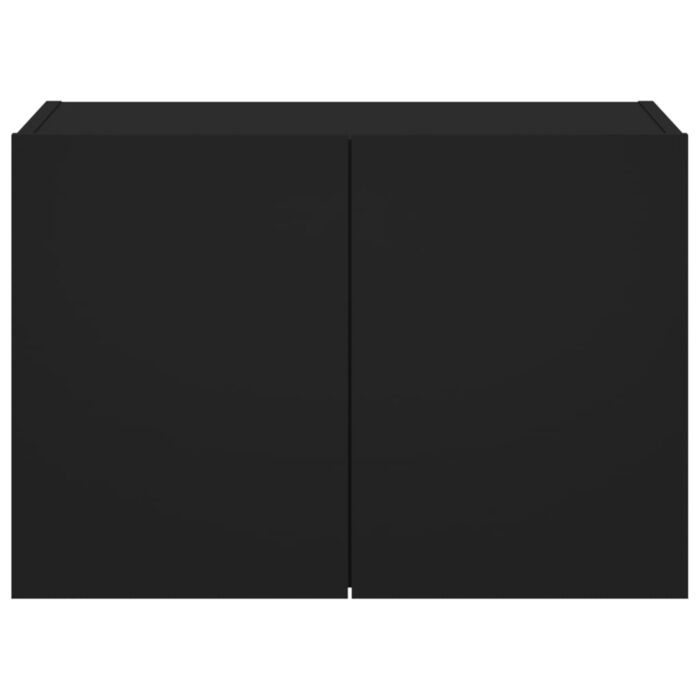 Meuble TV mural avec lumières LED noir 60x35x41 cm – Image 7