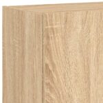 Meuble TV mural avec lumières LED chêne sonoma 60x35x41 cm – Image 10