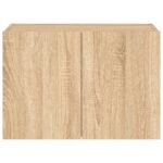 Meuble TV mural avec lumières LED chêne sonoma 60x35x41 cm – Image 7