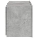Meuble TV mural avec lumières LED gris béton 60x35x41 cm – Image 7