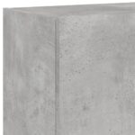 Meuble TV mural avec lumières LED gris béton 60x35x41 cm – Image 9