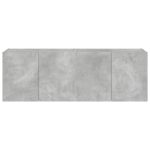 Meubles TV muraux et lumières LED 2pcs gris béton 60x35x41 cm – Image 6