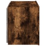 Meuble TV mural avec lumières LED chêne fumé 60x35x41 cm – Image 8