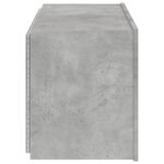 Meuble TV mural avec lumières LED gris béton 80x35x41 cm – Image 8