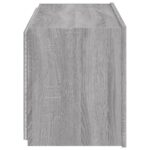 Meuble TV mural avec lumières LED sonoma gris 80x35x41 cm – Image 8