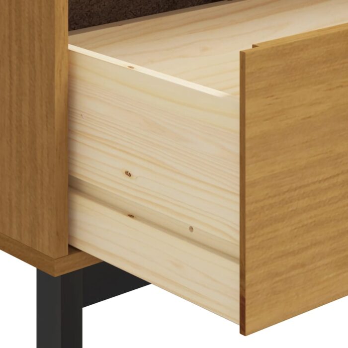 Commode FLAM 110x40x80 cm bois de pin massif – Image 6