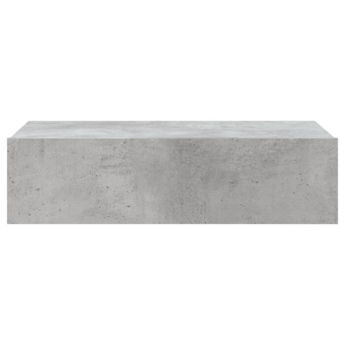 Meuble TV avec éclairage LED gris béton 60x35x15,5 cm – Image 6