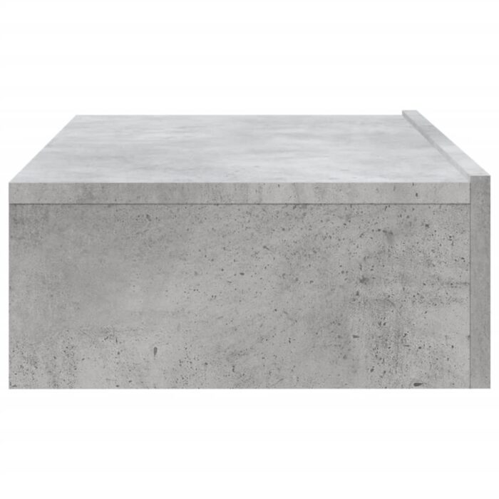 Meuble TV avec éclairage LED gris béton 60x35x15,5 cm – Image 7