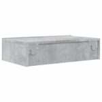 Meuble TV avec éclairage LED gris béton 60x35x15,5 cm – Image 8