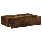 Meuble TV avec éclairage LED chêne fumé 60x35x15,5 cm – Image 5