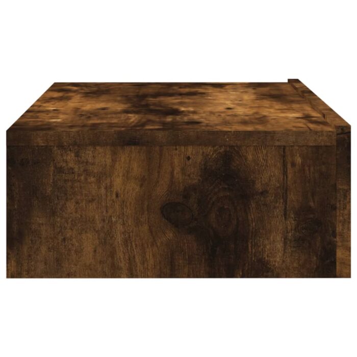 Meuble TV avec éclairage LED chêne fumé 60x35x15,5 cm – Image 7