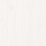 Meuble TV Blanc 140x35x40 cm Bois de pin massif – Image 7