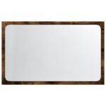 Miroir de salle de bain à LED chêne sonoma bois d'ingénierie – Image 4