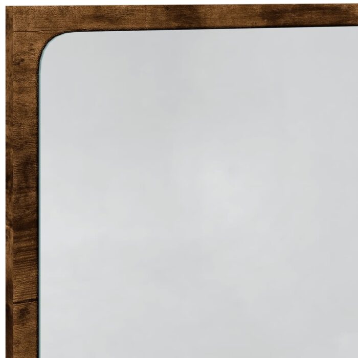 Miroir de salle de bain à LED chêne sonoma bois d'ingénierie – Image 7