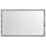 Miroir de salle de bain à LED sonoma gris bois d'ingénierie – Image 4