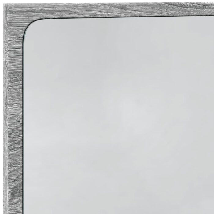 Miroir de salle de bain à LED sonoma gris bois d'ingénierie – Image 7
