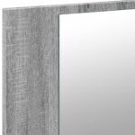 Armoire de salle de bain à miroir LED sonoma gris 80x12x45 cm – Image 8