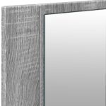 Armoire à miroir à LED de bain gris sonoma 100x12x45 cm – Image 8