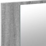 Armoire de salle de bain à miroir LED sonoma gris 90x12x45 cm – Image 8