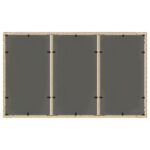 Table de jardin avec dessus en verre beige résine tressée – Image 5