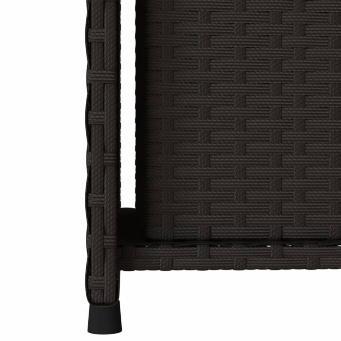 Armoire de rangement de jardin noir 50x55x115 cm résine tressée – Image 8