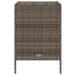 Armoire de rangement de jardin et 3 tiroirs gris résine tressée – Image 6