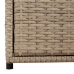 Armoire de rangement de jardin beige 55x59x69 cm résine tressée – Image 8