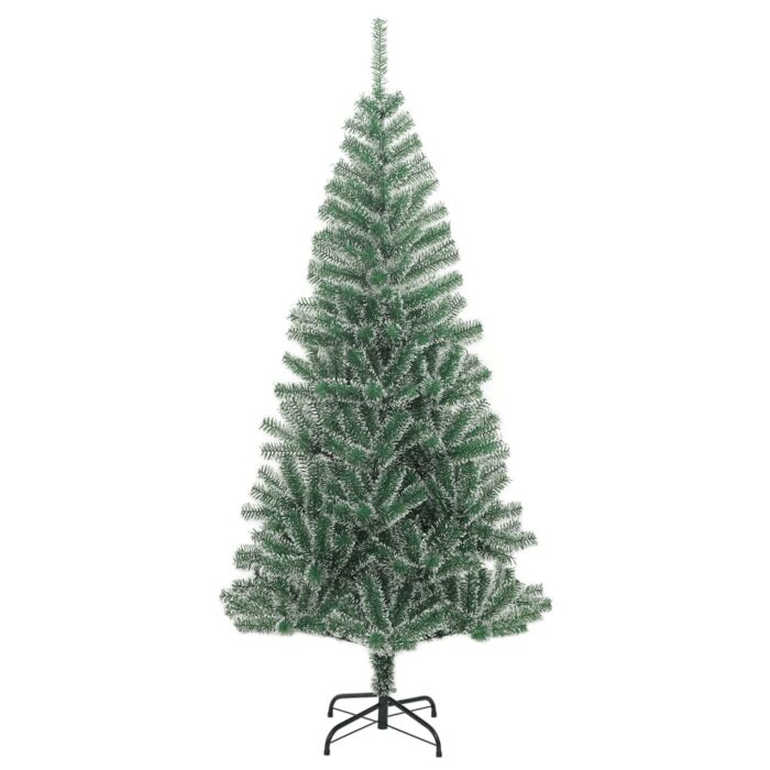 Sapin de Noël artificiel 300 LED&boules&neige floquée 210 cm – Image 4