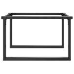 Pieds de table basse cadre en O 80x70x43 cm acier – Image 3