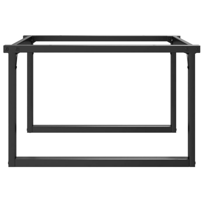 Pieds de table basse cadre en O 80x70x43 cm acier – Image 3